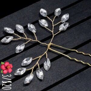 Bridal Wedding Hair Pin Crystal Handmade!!! 🌺3/$20 or 3/$8 select accessories!